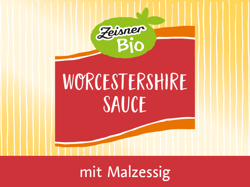 Bio Worcestershire-Sauce mit Malzessig Logo